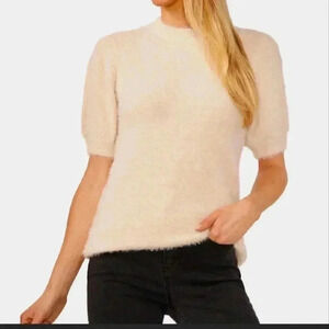 CeCe Cream fluffy Sweater
